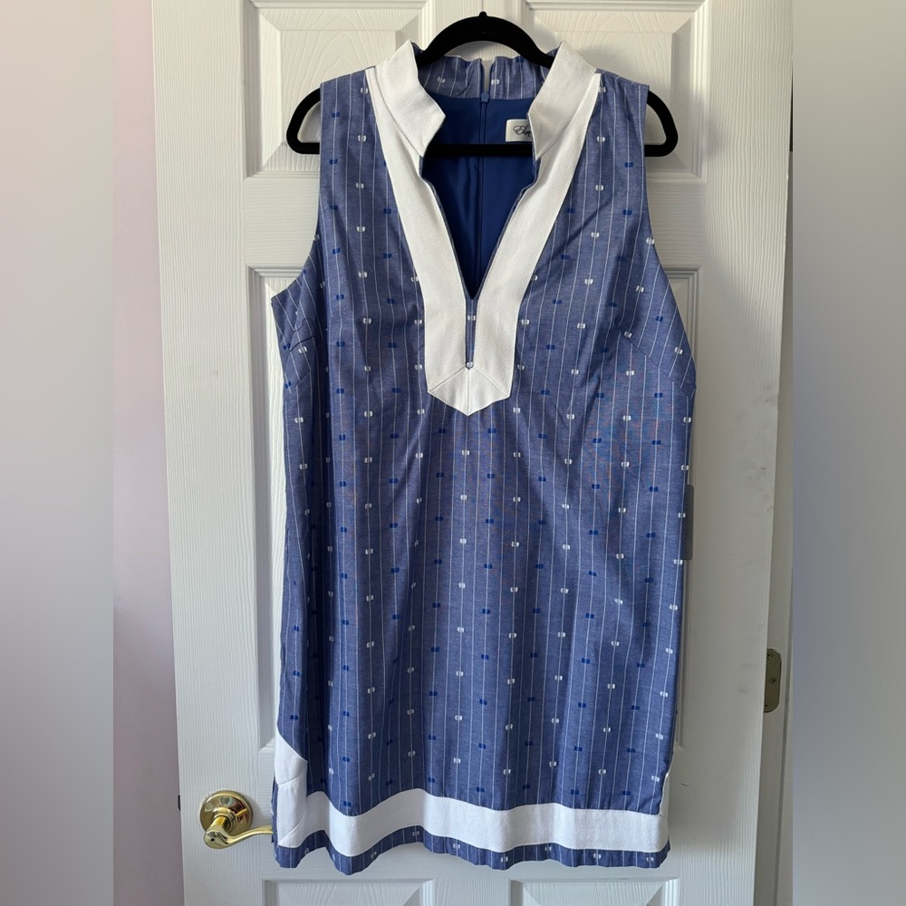 New Embroidered Eliza J Shift Dress Size 18
